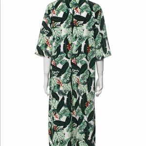 Rachel Zoe Green Tropical Kimono Duster